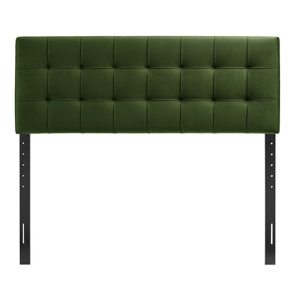 Lily Stain-Resistant Performance Velvet Queen Size Headboard by Furniture for America