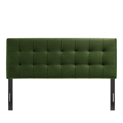 Lily Stain-Resistant Performance Velvet Queen Size Headboard by Furniture for America