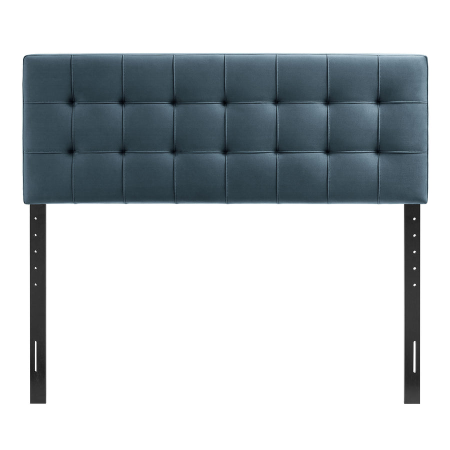 Cleo Stain-Resistant Performance Velvet King Size Headboard in Cadet Blue