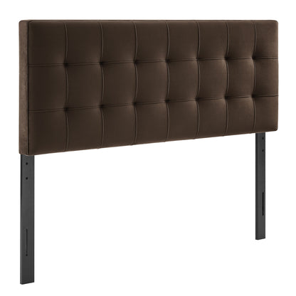 Lily Stain-Resistant Performance Velvet King Size Headboard by Furniture for America