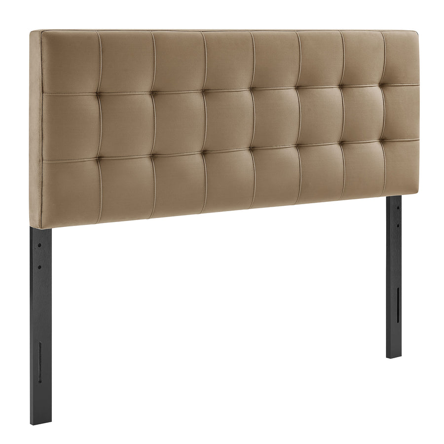 Cleo Stain-Resistant Performance Velvet King Size Headboard in Taupe