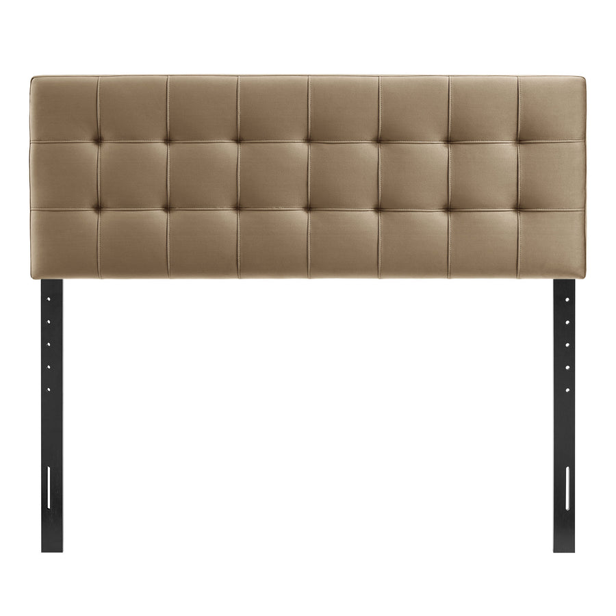 Cleo Stain-Resistant Performance Velvet King Size Headboard in Taupe