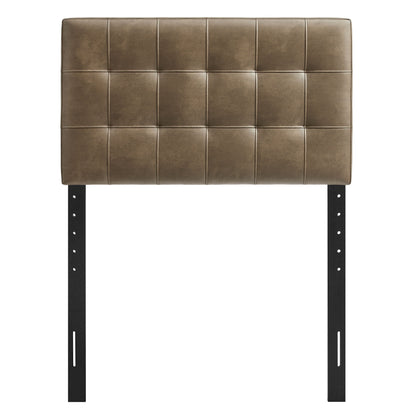 Lily Vegan Leather Twin Size Headboard by Furniture for America