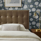 Cleo Vegan Leather Twin Size Headboard in Mushroom