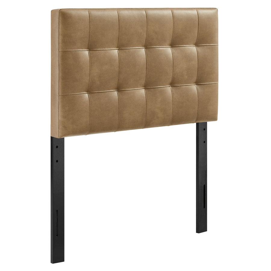 Cleo Vegan Leather Twin Size Headboard in Toast
