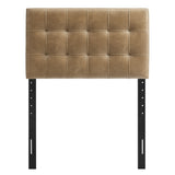 Cleo Vegan Leather Twin Size Headboard in Toast