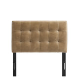 Cleo Vegan Leather Twin Size Headboard in Toast