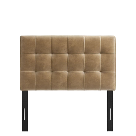 Lily Vegan Leather Twin Size Headboard in Toast