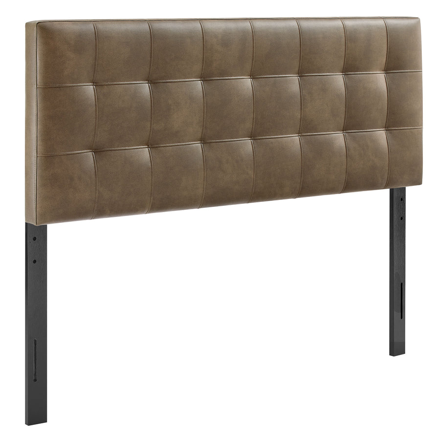 Cleo Vegan Leather Full Size Headboard in Mushroom