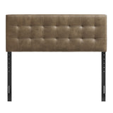 Cleo Vegan Leather Full Size Headboard in Mushroom