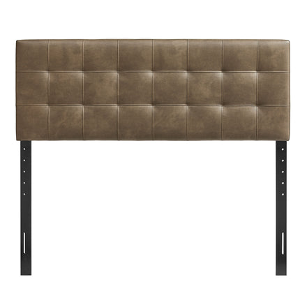 Lily Vegan Leather Full Size Headboard in Mushroom