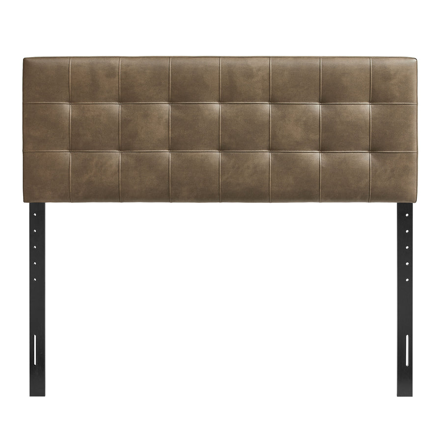 Cleo Vegan Leather Full Size Headboard in Mushroom