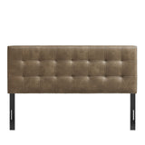 Cleo Vegan Leather Full Size Headboard in Mushroom