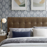 Cleo Vegan Leather Full Size Headboard in Mushroom