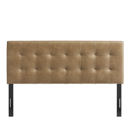 Lily Vegan Leather Full Size Headboard in Toast