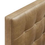 Cleo Vegan Leather Full Size Headboard in Toast