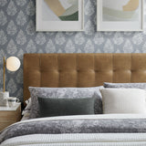 Cleo Vegan Leather Full Size Headboard in Toast