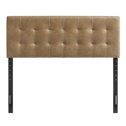 Lily Vegan Leather King Size Headboard by Furniture for America