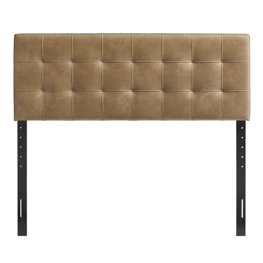 Cleo Vegan Leather King Size Headboard in Toast