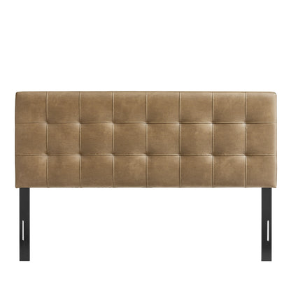 Lily Vegan Leather King Size Headboard by Furniture for America