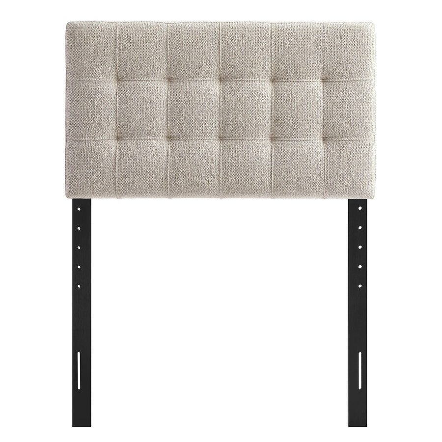 Cleo Upholstered Twin Size Headboard in Dove