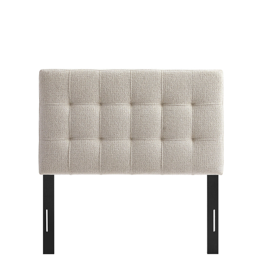Cleo Upholstered Twin Size Headboard in Dove