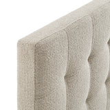 Cleo Upholstered Twin Size Headboard in Dove