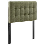 Cleo Upholstered Twin Size Headboard in Leaf