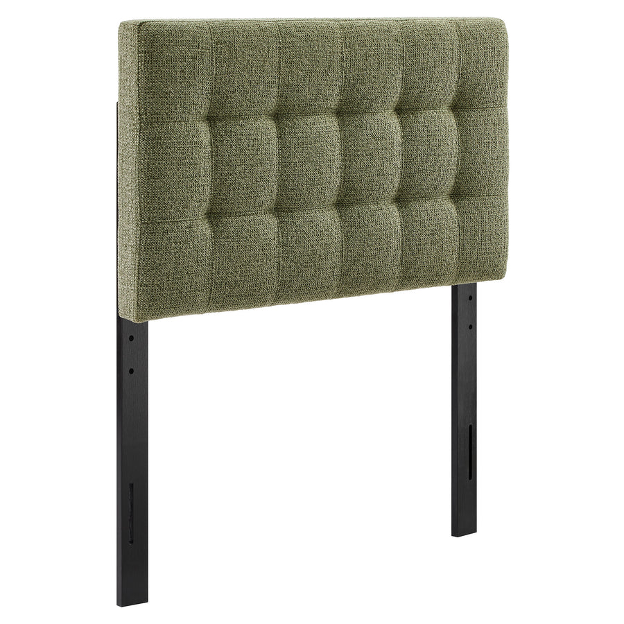Cleo Upholstered Twin Size Headboard in Leaf