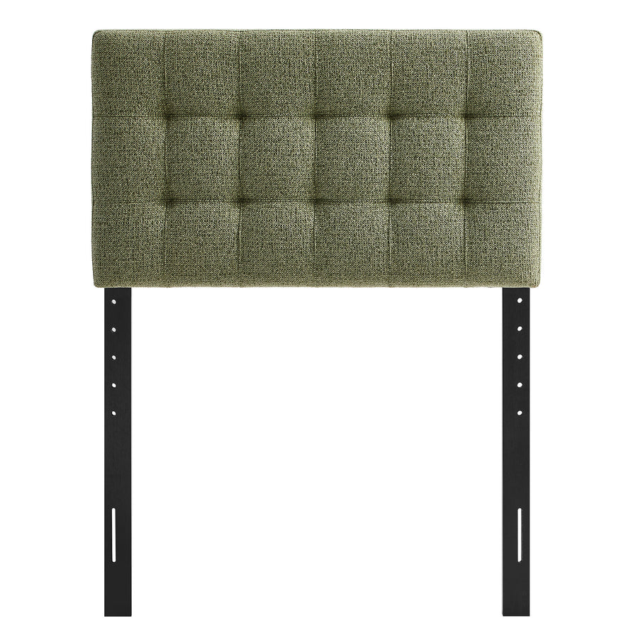 Cleo Upholstered Twin Size Headboard in Leaf