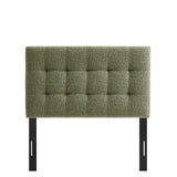 Cleo Upholstered Twin Size Headboard in Leaf
