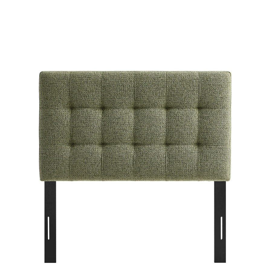 Cleo Upholstered Twin Size Headboard in Leaf