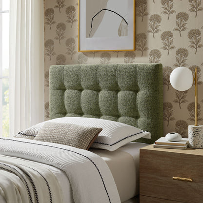 Lily Upholstered Twin Size Headboard by Furniture for America