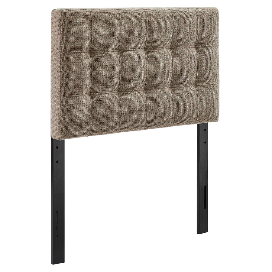 Cleo Upholstered Twin Size Headboard in Taupe