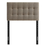 Cleo Upholstered Twin Size Headboard in Taupe