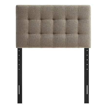 Lily Upholstered Twin Size Headboard in Taupe