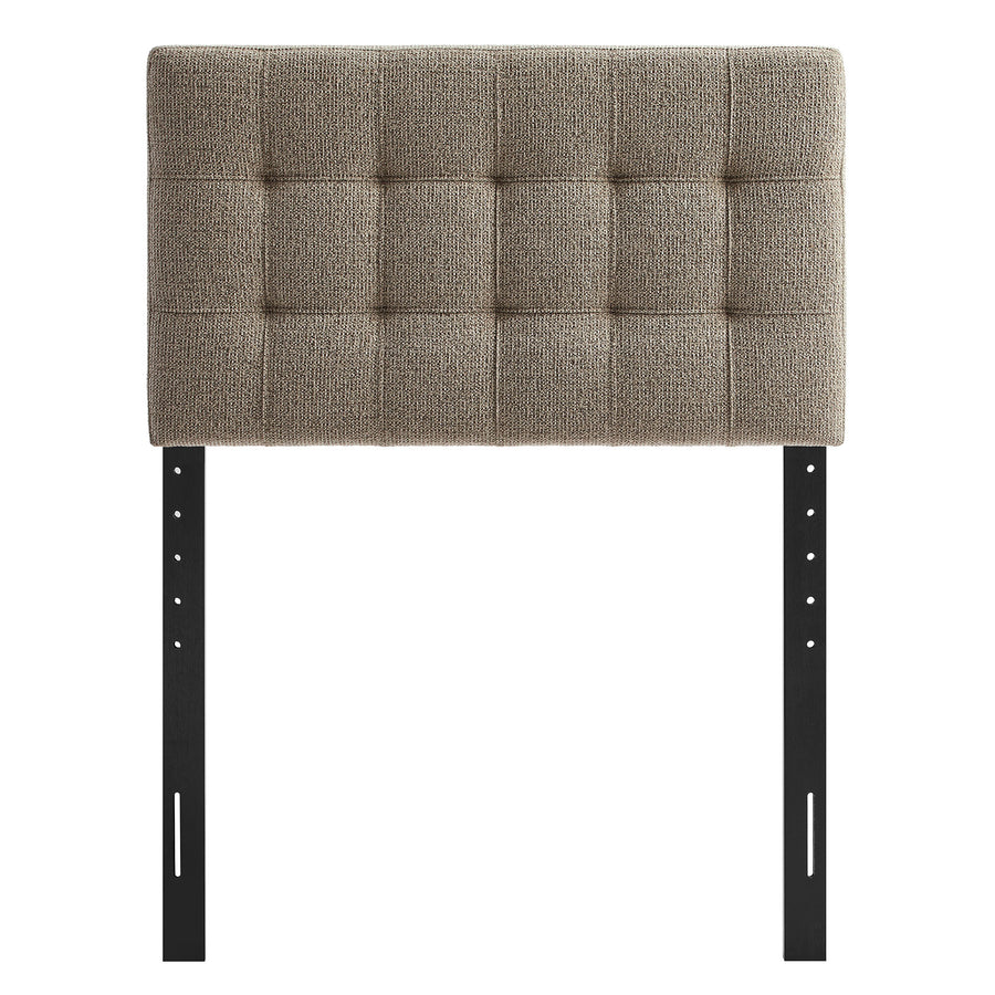 Cleo Upholstered Twin Size Headboard in Taupe