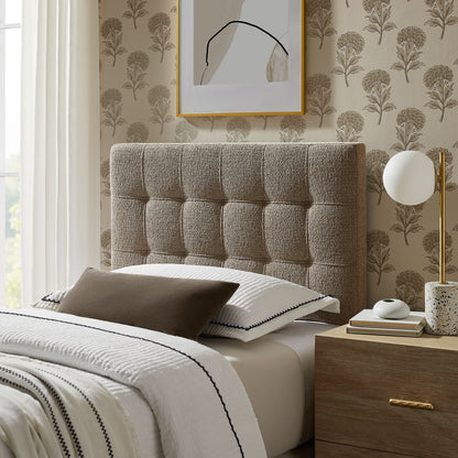 Lily Upholstered Twin Size Headboard by Furniture for America