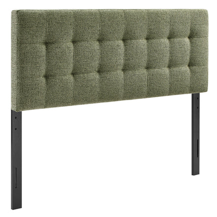 Lily Upholstered Full Size Headboard in Leaf