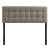 Cleo Upholstered Full Size Headboard in Taupe