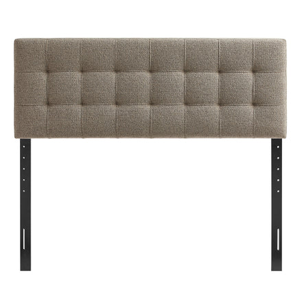 Lily Upholstered Full Size Headboard in Taupe