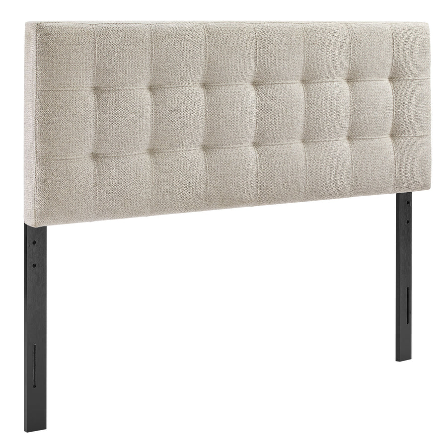 Cleo Upholstered Queen Size Headboard in Dove