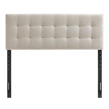 Lily Upholstered Queen Size Headboard in Dove