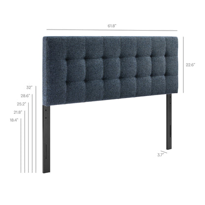 Lily Upholstered Queen Size Headboard by Furniture for America