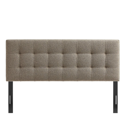 Lily Upholstered Queen Size Headboard in Taupe