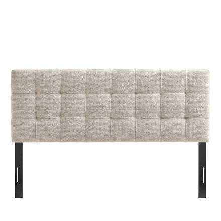 Lily Upholstered King Size Headboard in Dove Gray