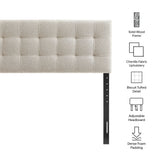 Cleo Upholstered King Size Headboard in Dove Gray