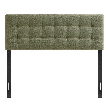 Lily Upholstered King Size Headboard in Leaf