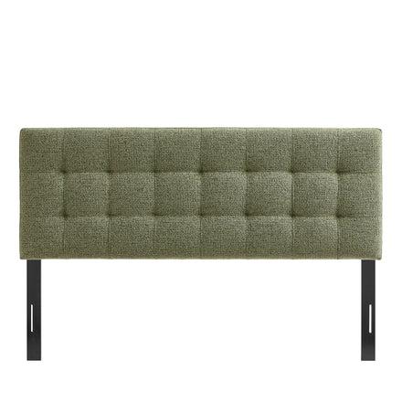 Lily Upholstered King Size Headboard in Leaf