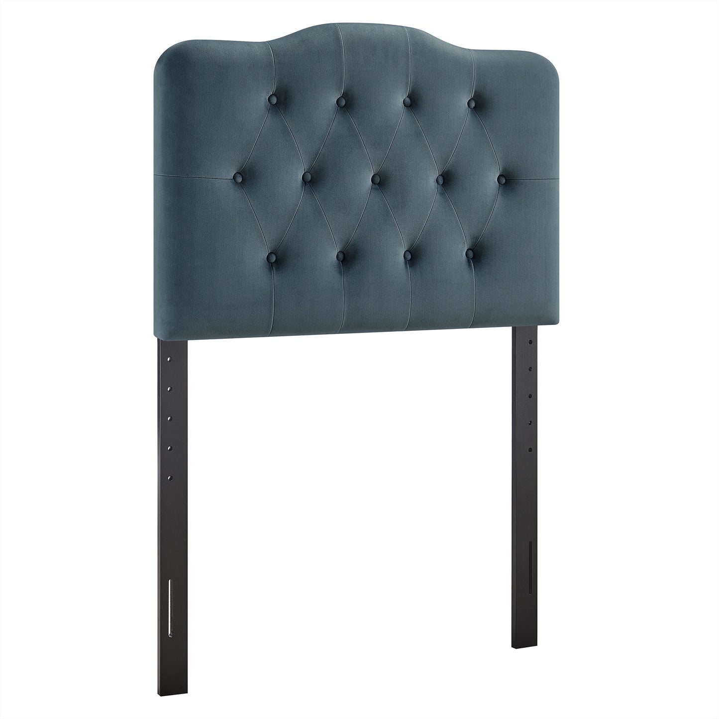 Sage Stain-Resistant Performance Velvet Twin Headboard in Cadet Blue